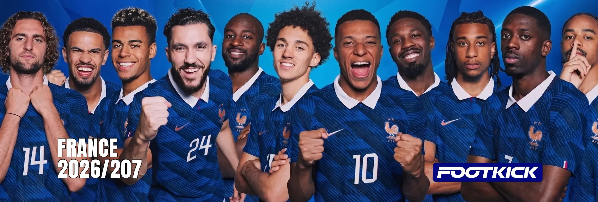 Bannière collection maillots Équipe de France 2026 2027 - Ase Soccer