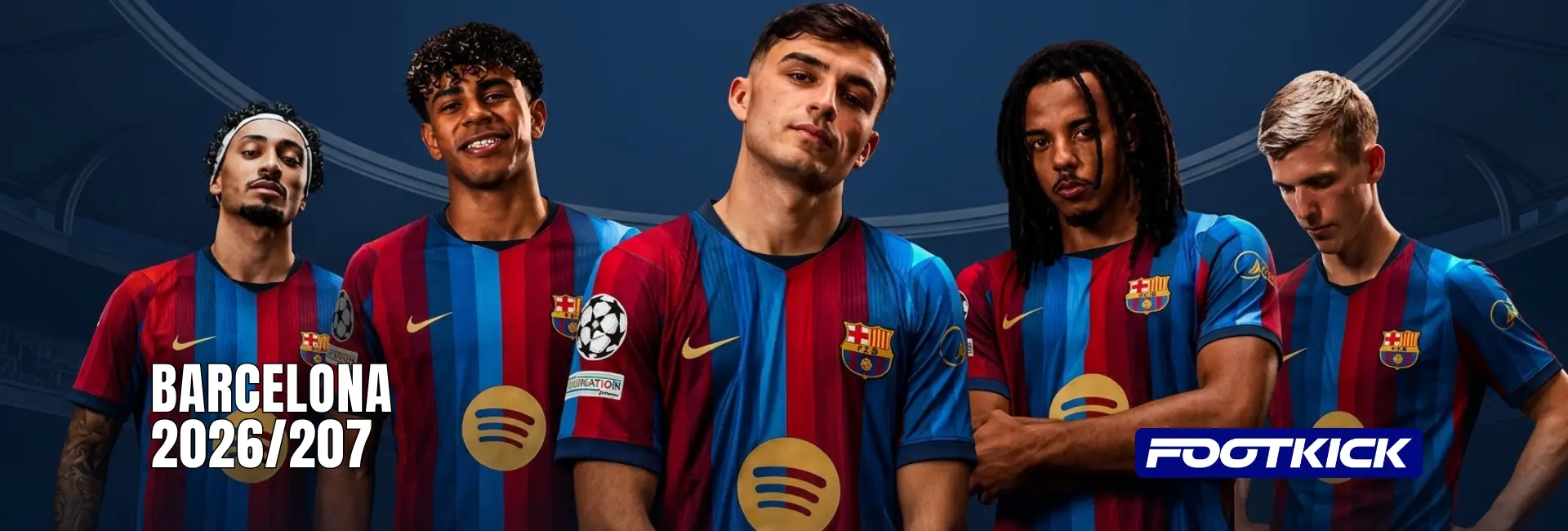 Maillots FC Barcelone 2026 2027 portés par les joueurs - Ase Soccer