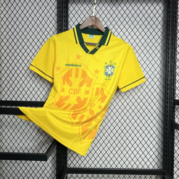 Maillot Brésil Retro Domicile 1994/1995 — devant