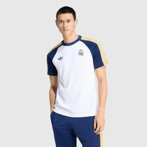 T-shirt Real Madrid Raglan Blanc 25/26 Homme