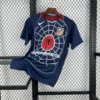 Maillot Atlético Madrid Retro Bleu Marine 2004/2005 — devant