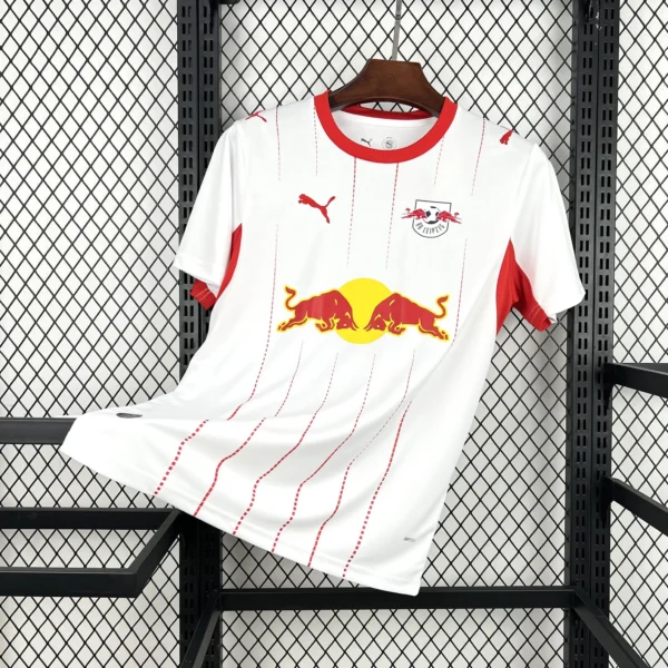 Maillot RB Leipzig Domicile Blanc Rayé 2026/2027 — devant