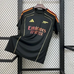 Maillot Arsenal Avant-Match Noir 2026/2027 — devant