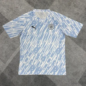 Maillot Manchester City Avant-Match Tacheté 2025/2026 — devant Maillot Manchester City Avant-Match Tacheté 2025/2026 — devant