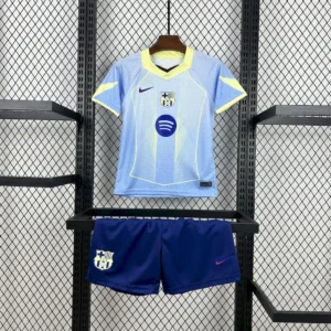 Kit Enfant FC Barcelone Bleu et Jaune 2025/2026 — devant