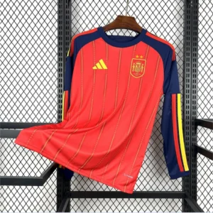 Maillot Espagne Domicile 2 Étoiles 2026/2027 Manches Longues — devant Maillot Espagne Domicile 2 Étoiles 2026/2027 Manches Longues — devant