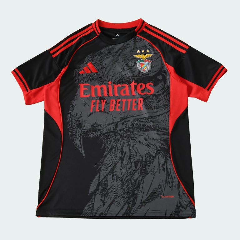 Maillot Benfica Aile d'aigle Noir & Rouge Édition Spéciale 25/26 Homme