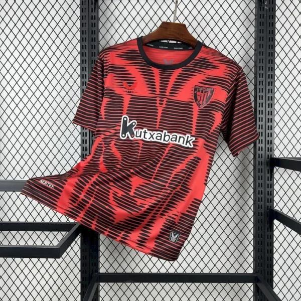 Maillot Athletic Bilbao Avant-Match 2025/2026 — devant Maillot Athletic Bilbao Avant-Match 2025/2026 — devant