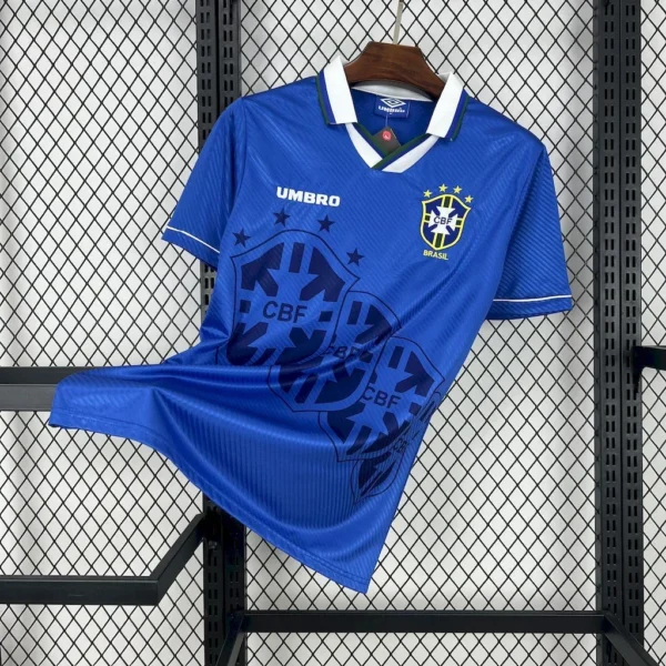 Maillot Brésil Retro Extérieur 1994/1995 — devant Maillot Brésil Retro Extérieur 1994/1995 — devant