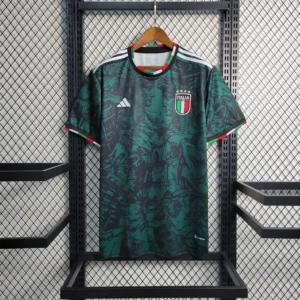 Maillot Italie Concept Vert Foncé 2025/2026 — devant Maillot Italie Concept Vert Foncé 2025/2026 — devant