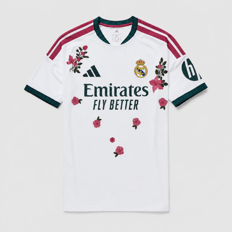 Maillot Real Madrid Brodé Roses Domicile Édition Joueur 26/27