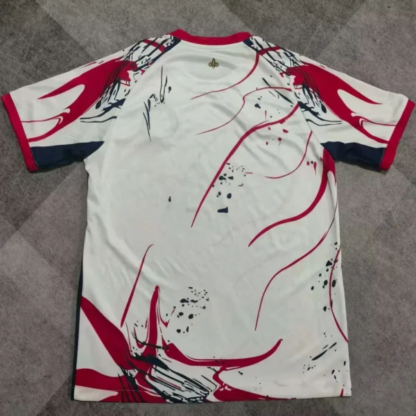 Maillot PSG Concept Blanc Marbré 2025/2026 — dos