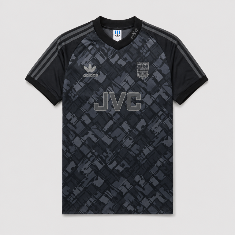 Maillot Arsenal Blackout Rétro 1992