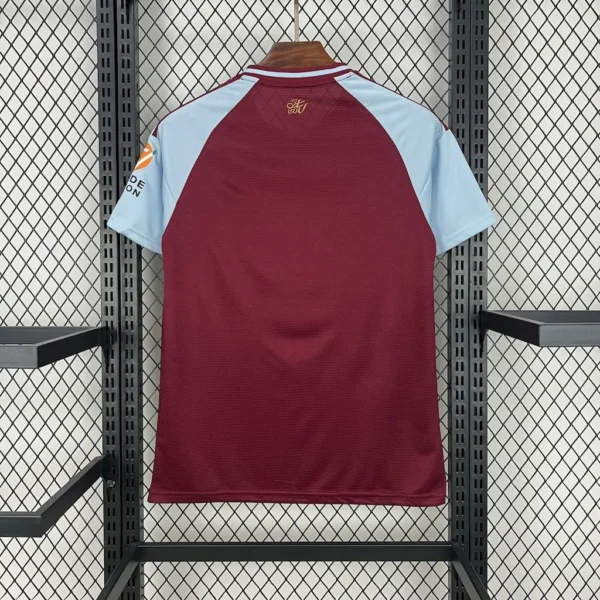 Maillot Aston Villa Domicile 2025/2026 — dos Maillot Aston Villa Domicile 2025/2026 — dos