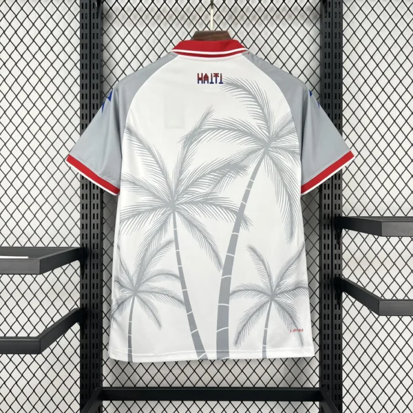 Maillot Haïti Extérieur Blanc et Gris 2026/2027 — dos Maillot Haïti Extérieur Blanc et Gris 2026/2027 — dos
