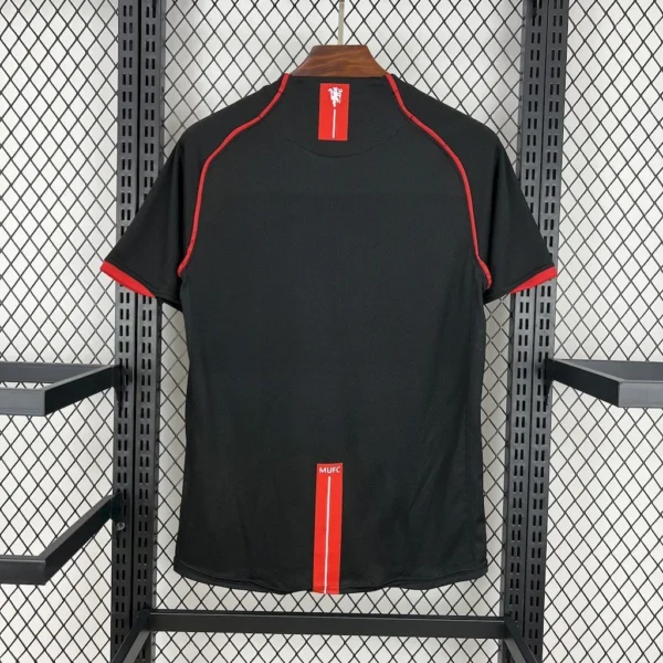 Maillot Manchester United Retro Noir 2007/2008 — dos