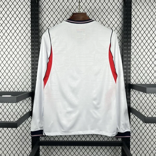 Maillot Angleterre Domicile 2026/2027 Manches Longues — dos