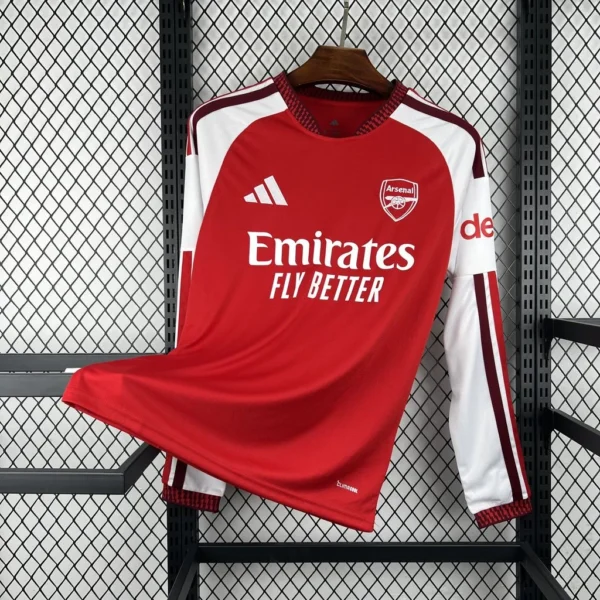 Maillot Arsenal Domicile 2026/2027 Manches Longues — devant Maillot Arsenal Domicile 2026/2027 Manches Longues — devant