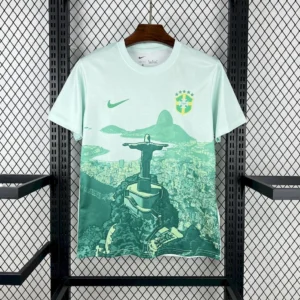 Maillot Brésil Concept Vert Menthe 2025/2026 — devant Maillot Brésil Concept Vert Menthe 2025/2026 — devant