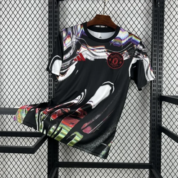 Maillot Manchester United Avant-Match Marbré 2025/2026 — devant Maillot Manchester United Avant-Match Marbré 2025/2026 — devant