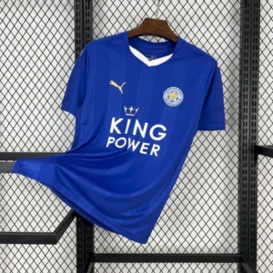 Maillot Leicester City Domicile Retro 2015/2016 — devant Maillot Leicester City Domicile Retro 2015/2016 — devant