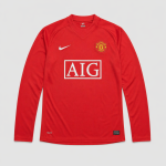Maillot Manchester United Rétro Domicile 2007/08 Manches longues