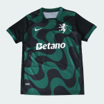 Maillot Sporting CP Noir Extérieur 25/26 Homme