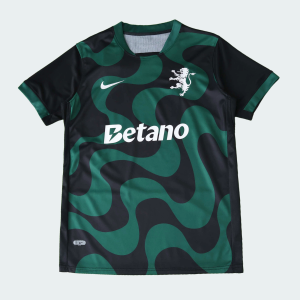 Maillot Sporting CP Noir Extérieur 25/26 Homme
