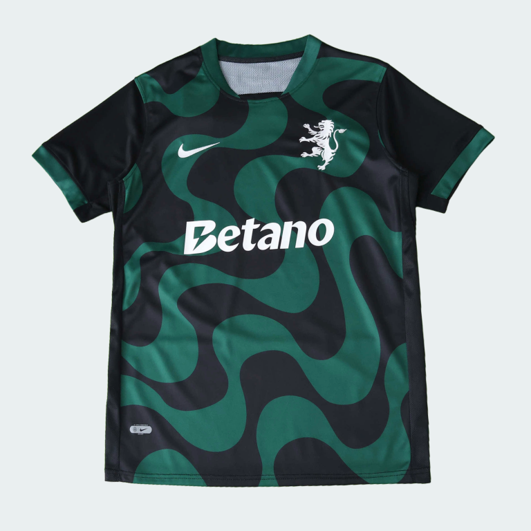Maillot Sporting CP Noir Extérieur 25/26 Homme
