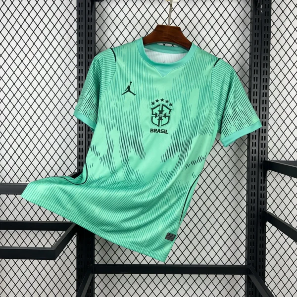 Maillot Brésil Gardien Vert Menthe 2026/2027 — devant Maillot Brésil Gardien Vert Menthe 2026/2027 — devant