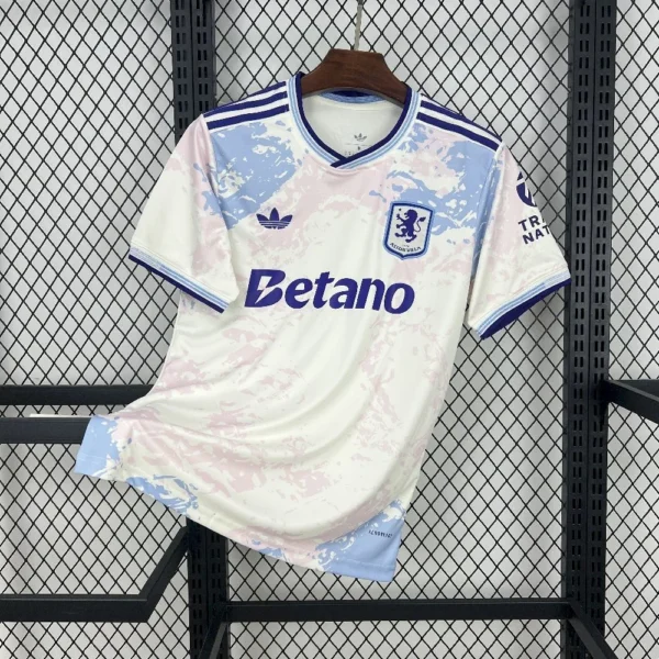 Maillot Aston Villa Extérieur Blanc 2025/2026 — devant
