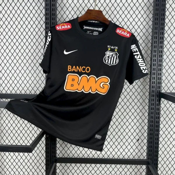 Maillot Santos Retro Noir 2012/2013 — devant