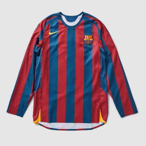 Maillot FC Barcelone Rétro Domicile 2005/06 — Manches longues