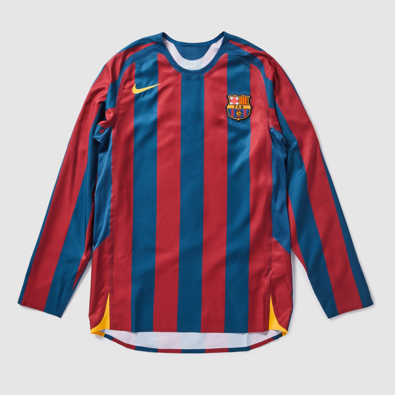 Maillot FC Barcelone Rétro Domicile 2005/06 — Manches longues