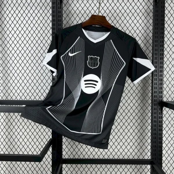 Maillot FC Barcelone Concept Rayures Noires 2025/2026 — devant