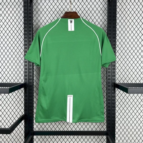 Maillot Manchester United Retro Vert 2007/2008 — dos