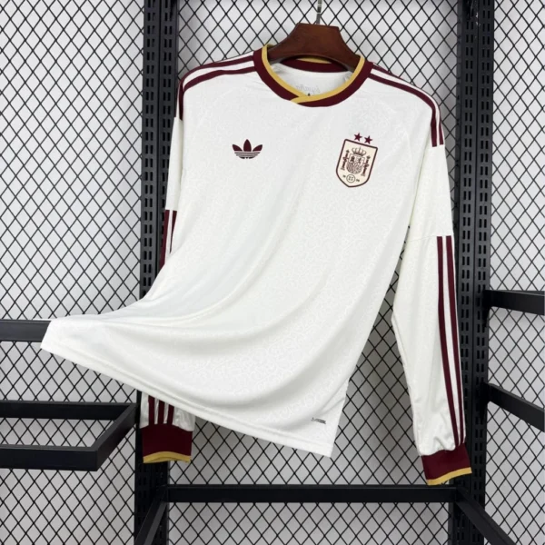 Maillot Espagne Extérieur 2 Étoiles 2026/2027 Manches Longues — devant