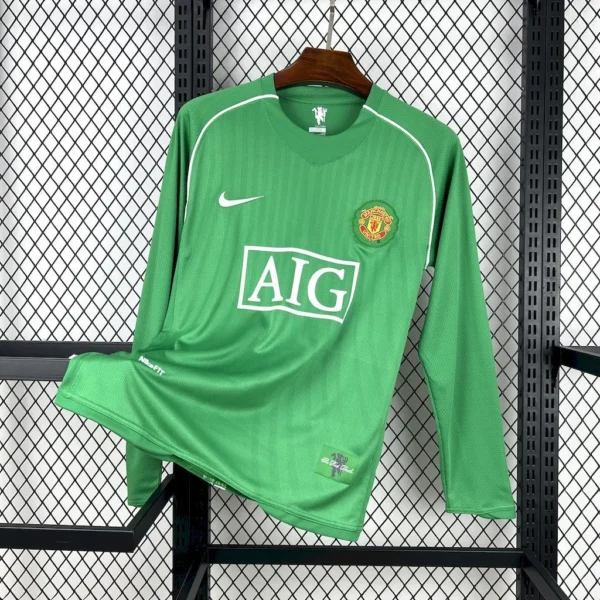 Maillot Manchester United Retro 2007/2008 Manches Longues — devant