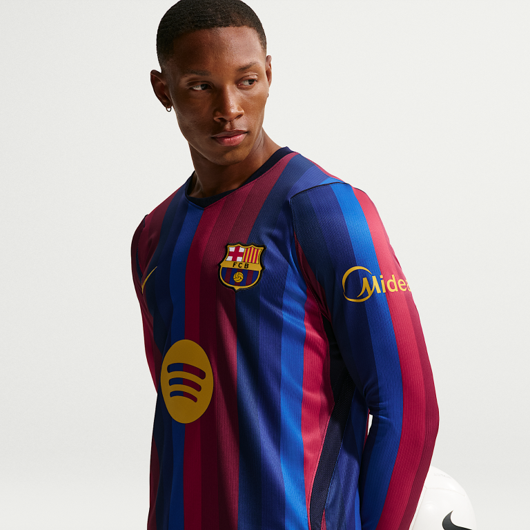 Maillot FC Barcelone Domicile 2026/27 — Homme Manches longues