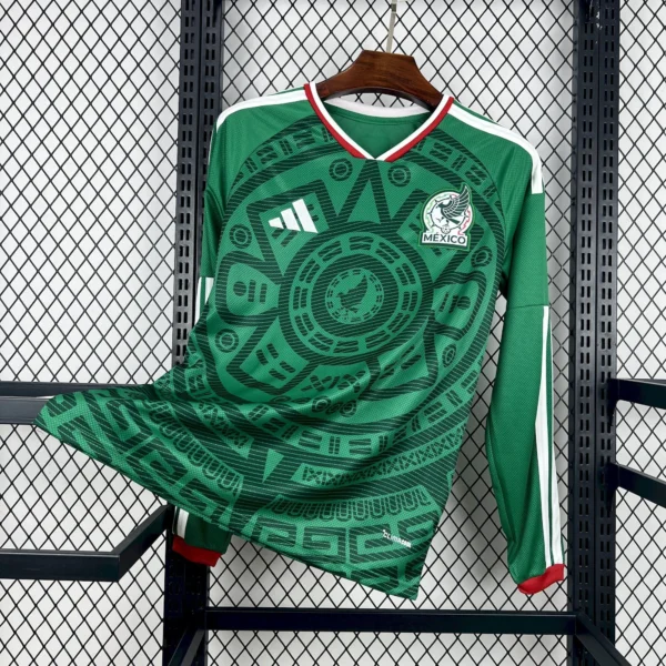 Maillot Mexique Domicile 2026/2027 Manches Longues — devant Maillot Mexique Domicile 2026/2027 Manches Longues — devant