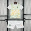 Kit Enfant Côte d’Ivoire Blanc Fleuri 2026/2027 — devant Kit Enfant Côte d’Ivoire Blanc Fleuri 2026/2027 — devant