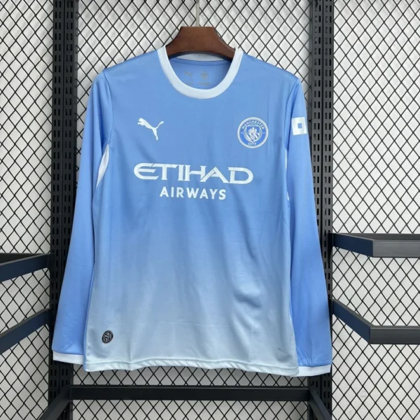 Maillot Manchester City Domicile 2026/2027 Manches Longues — devant