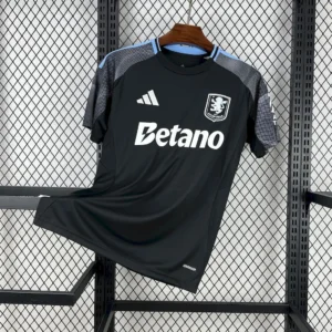 Maillot Aston Villa Extérieur Noir 2025/2026 — devant Maillot Aston Villa Extérieur Noir 2025/2026 — devant