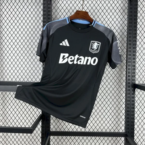 Maillot Aston Villa Extérieur Noir 2025/2026 — devant
