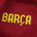 Maillot Barcelona Brodé Rétro Domicile 2014/15