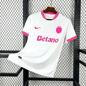 Maillot Sporting CP Pink October Blanc 2026/2027 — devant Maillot Sporting CP Pink October Blanc 2026/2027 — devant