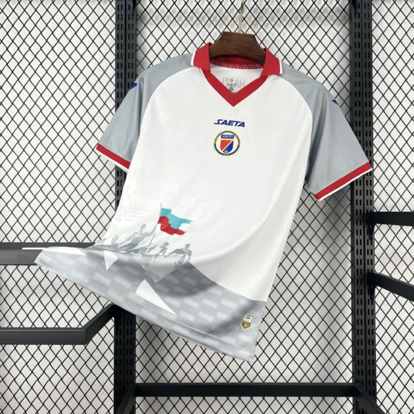 Maillot Haïti Extérieur Blanc et Gris 2026/2027 — devant Maillot Haïti Extérieur Blanc et Gris 2026/2027 — devant