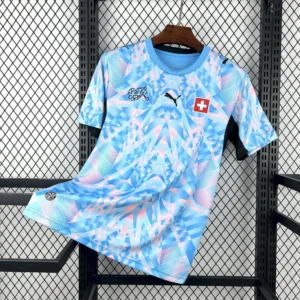 Maillot Suisse Extérieur Bleu Ciel 2026/2027 — devant