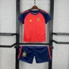 Kit Enfant Espagne Rouge et Marine 2026/2027 — devant Kit Enfant Espagne Rouge et Marine 2026/2027 — devant