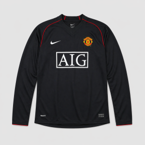 Maillot Manchester United Rétro Extérieur 2007/08 Manches longues
